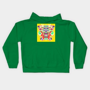 lighting kaijuu in buddha hand ecopop Kids Hoodie